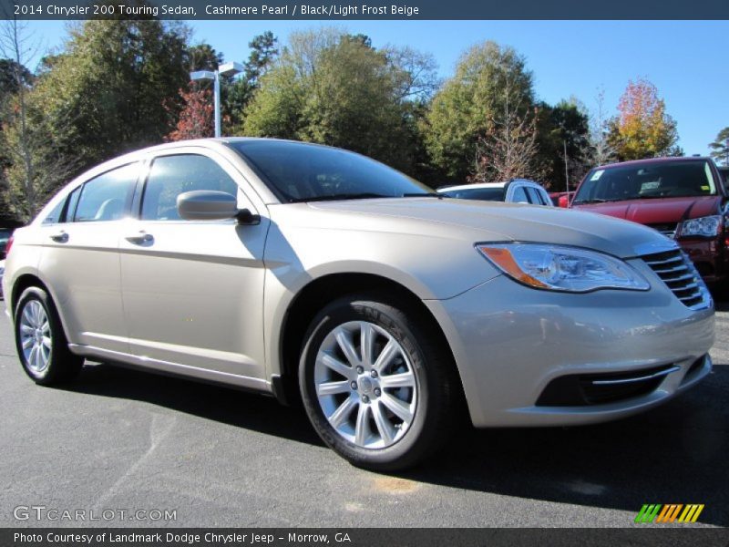 Cashmere Pearl / Black/Light Frost Beige 2014 Chrysler 200 Touring Sedan