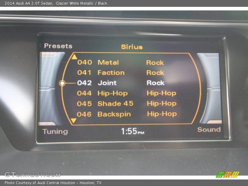 Glacier White Metallic / Black 2014 Audi A4 2.0T Sedan