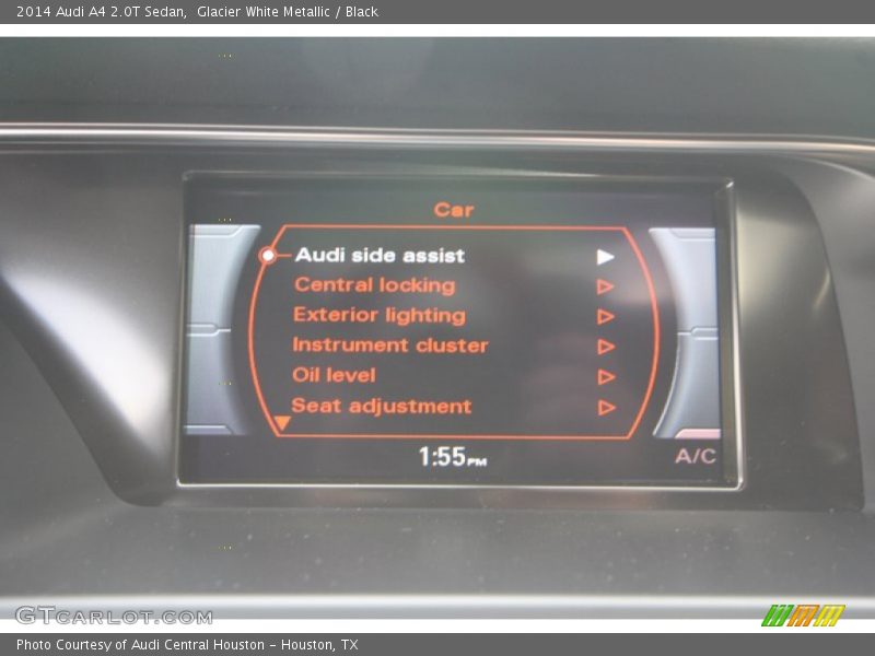 Glacier White Metallic / Black 2014 Audi A4 2.0T Sedan