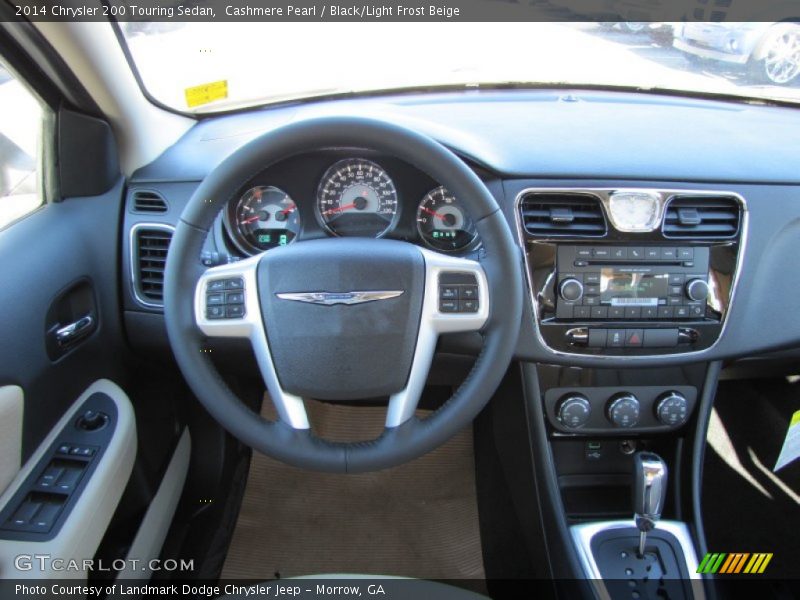 Cashmere Pearl / Black/Light Frost Beige 2014 Chrysler 200 Touring Sedan