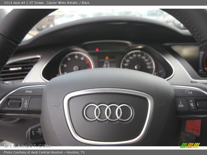 Glacier White Metallic / Black 2014 Audi A4 2.0T Sedan