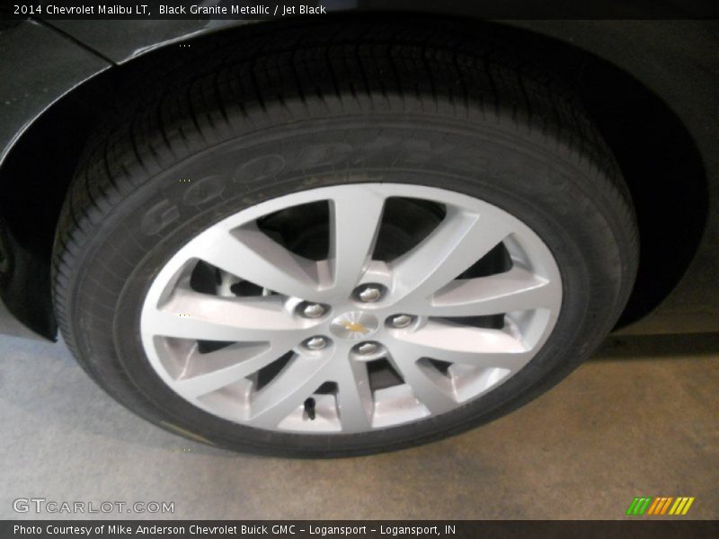 Black Granite Metallic / Jet Black 2014 Chevrolet Malibu LT