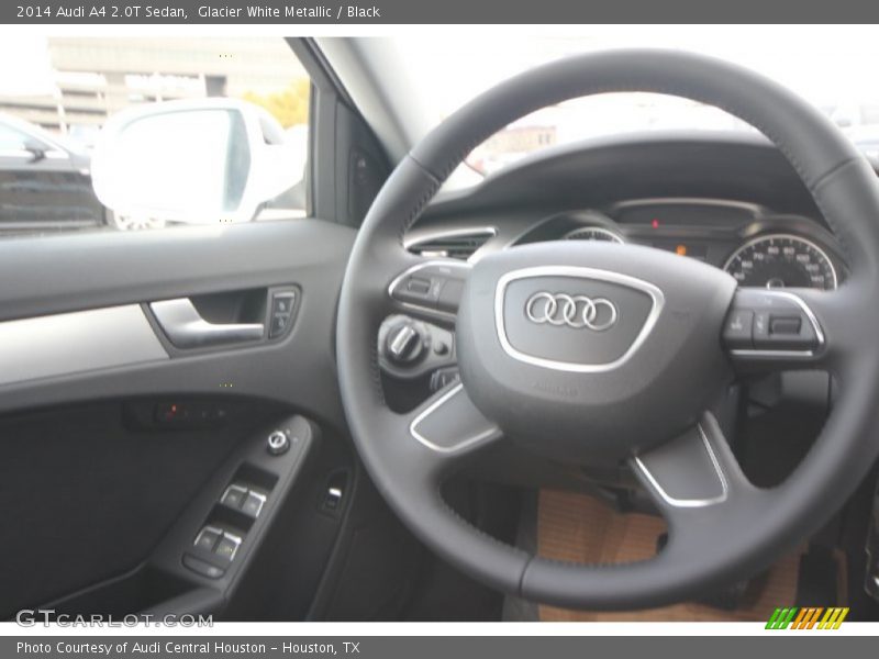 Glacier White Metallic / Black 2014 Audi A4 2.0T Sedan