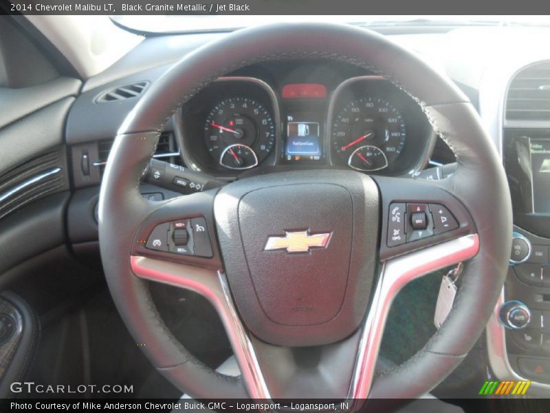 Black Granite Metallic / Jet Black 2014 Chevrolet Malibu LT