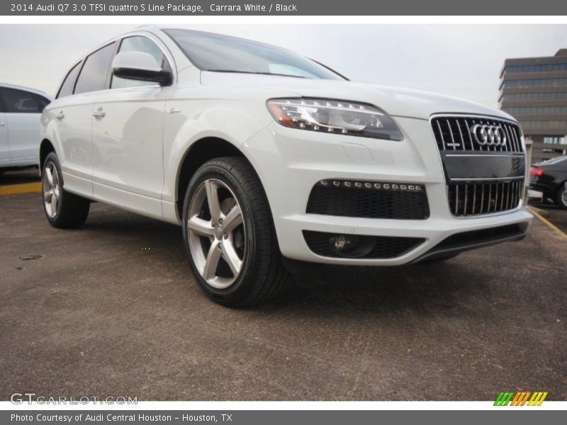 Carrara White / Black 2014 Audi Q7 3.0 TFSI quattro S Line Package