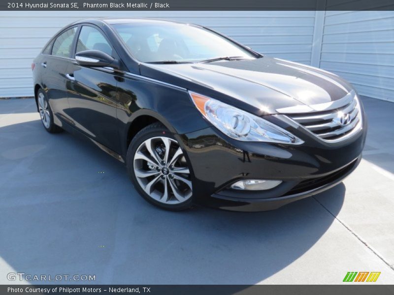 Phantom Black Metallic / Black 2014 Hyundai Sonata SE