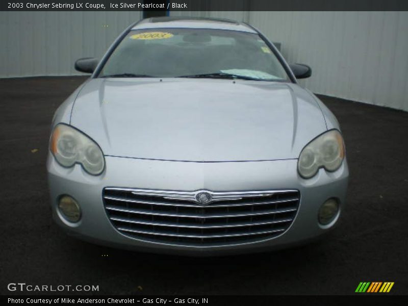 Ice Silver Pearlcoat / Black 2003 Chrysler Sebring LX Coupe