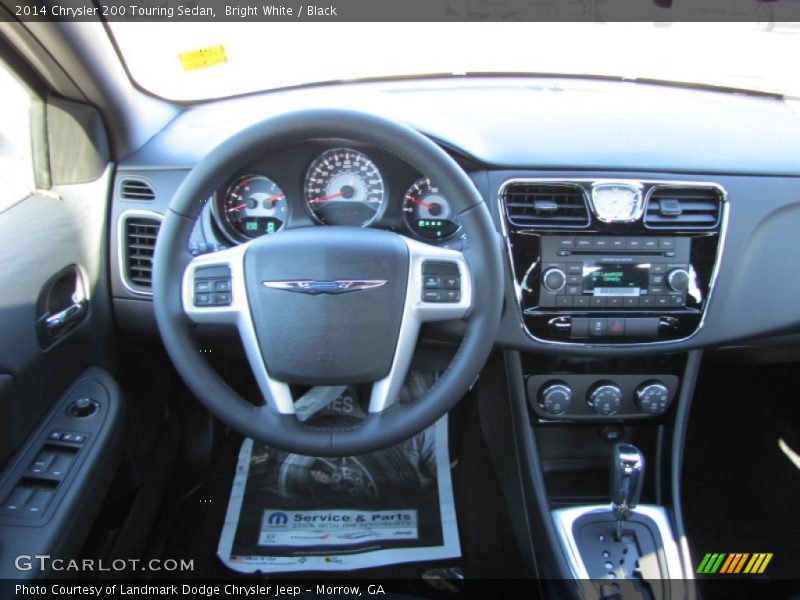 Bright White / Black 2014 Chrysler 200 Touring Sedan