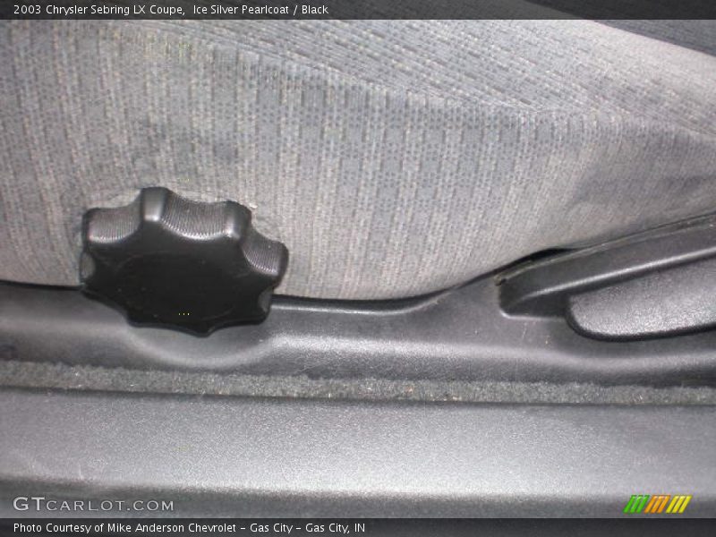 Ice Silver Pearlcoat / Black 2003 Chrysler Sebring LX Coupe