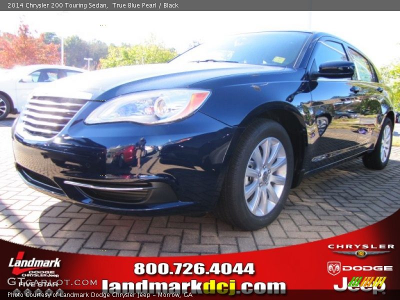 True Blue Pearl / Black 2014 Chrysler 200 Touring Sedan