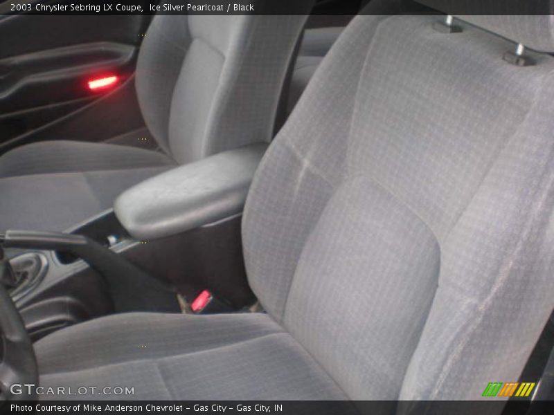 Ice Silver Pearlcoat / Black 2003 Chrysler Sebring LX Coupe