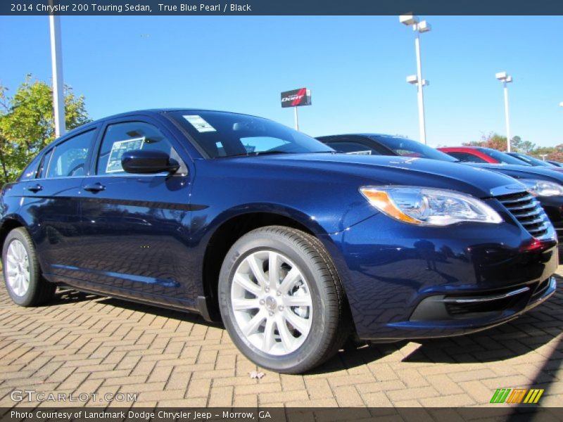 True Blue Pearl / Black 2014 Chrysler 200 Touring Sedan