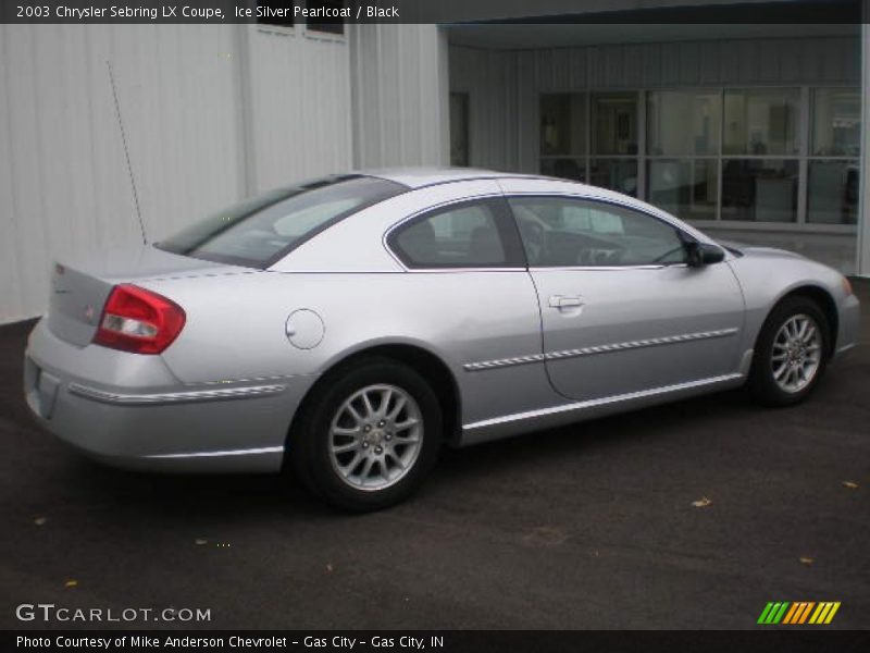 Ice Silver Pearlcoat / Black 2003 Chrysler Sebring LX Coupe