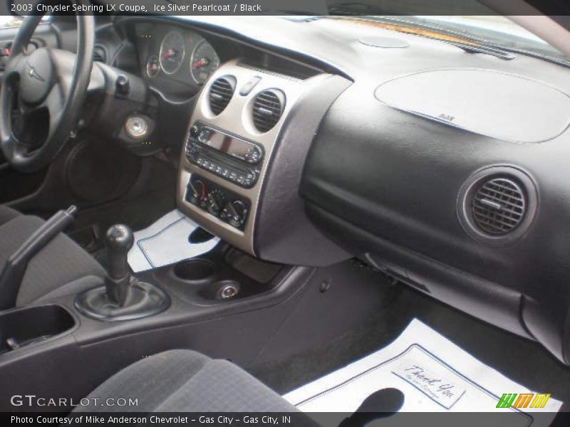 Ice Silver Pearlcoat / Black 2003 Chrysler Sebring LX Coupe