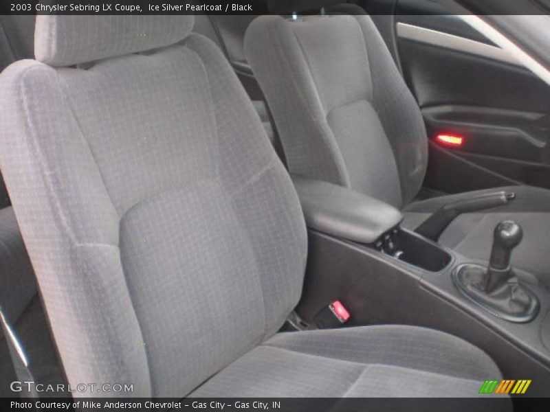 Ice Silver Pearlcoat / Black 2003 Chrysler Sebring LX Coupe