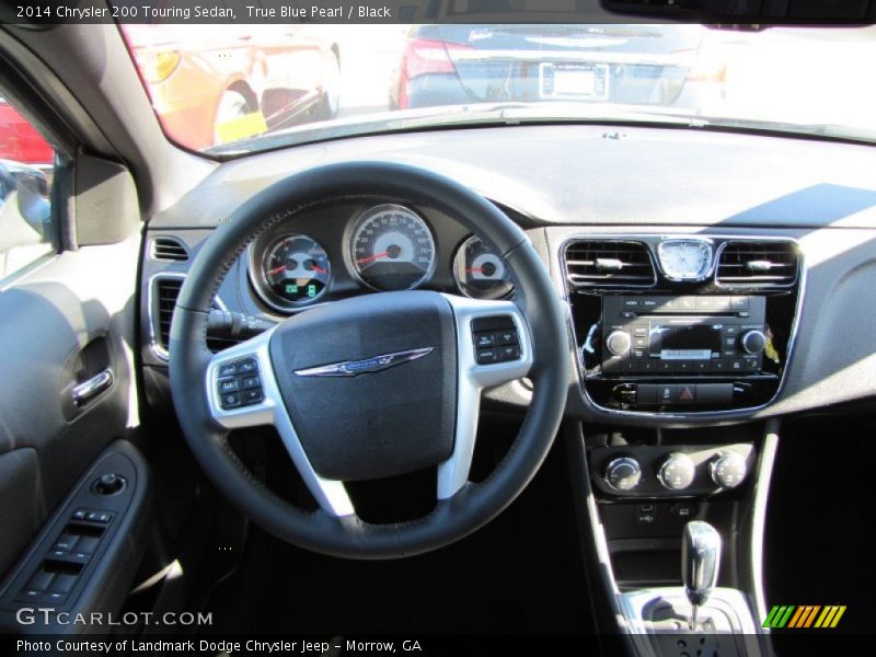True Blue Pearl / Black 2014 Chrysler 200 Touring Sedan