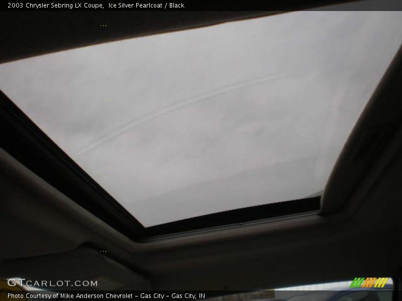 Ice Silver Pearlcoat / Black 2003 Chrysler Sebring LX Coupe