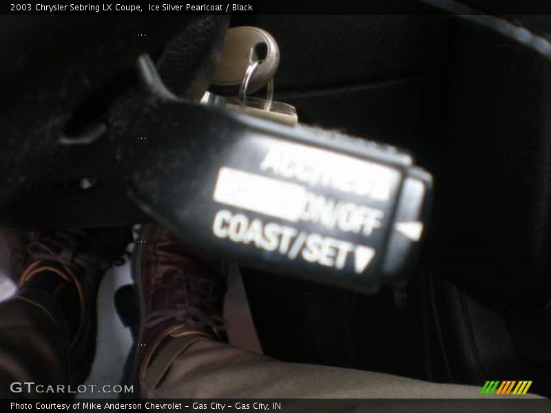 Ice Silver Pearlcoat / Black 2003 Chrysler Sebring LX Coupe