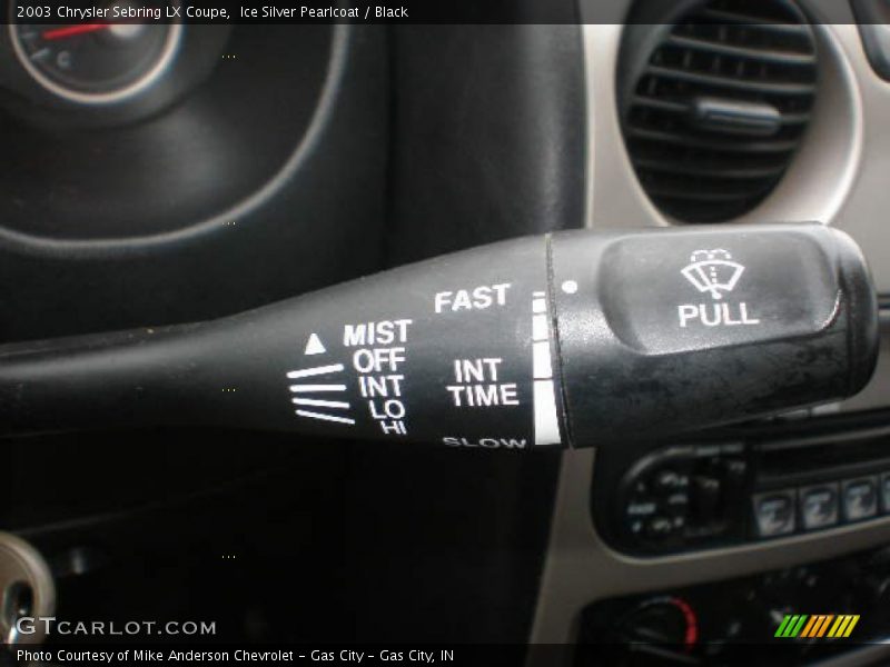 Ice Silver Pearlcoat / Black 2003 Chrysler Sebring LX Coupe