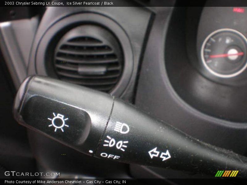 Ice Silver Pearlcoat / Black 2003 Chrysler Sebring LX Coupe