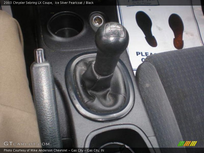 Ice Silver Pearlcoat / Black 2003 Chrysler Sebring LX Coupe