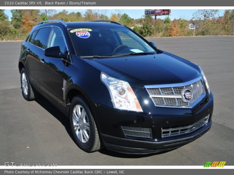 Black Raven / Ebony/Titanium 2010 Cadillac SRX V6