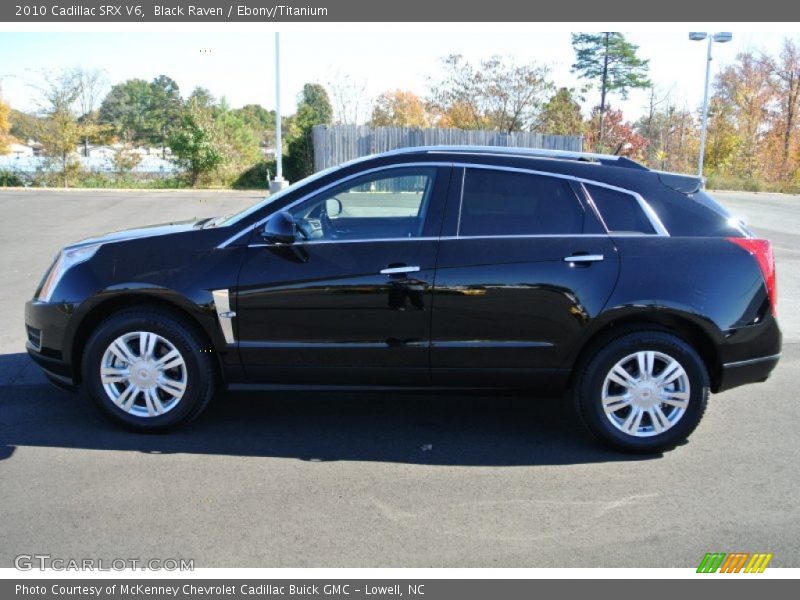 Black Raven / Ebony/Titanium 2010 Cadillac SRX V6