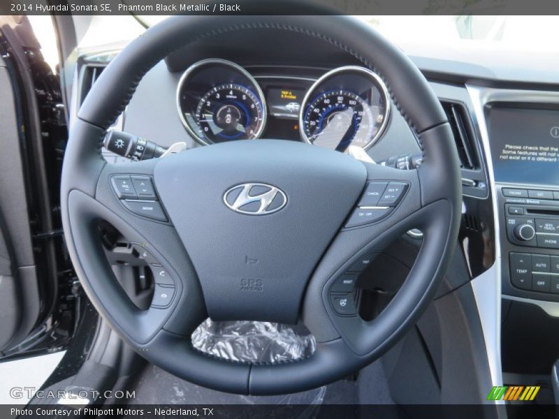 Phantom Black Metallic / Black 2014 Hyundai Sonata SE