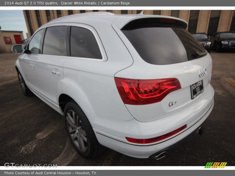 Glacier White Metallic / Cardamom Beige 2014 Audi Q7 3.0 TFSI quattro