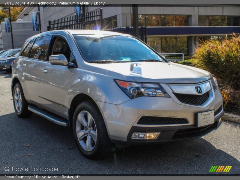 Palladium Metallic / Ebony 2011 Acura MDX Technology