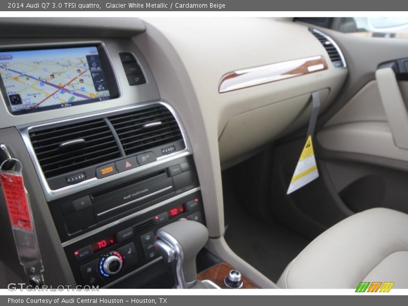 Glacier White Metallic / Cardamom Beige 2014 Audi Q7 3.0 TFSI quattro