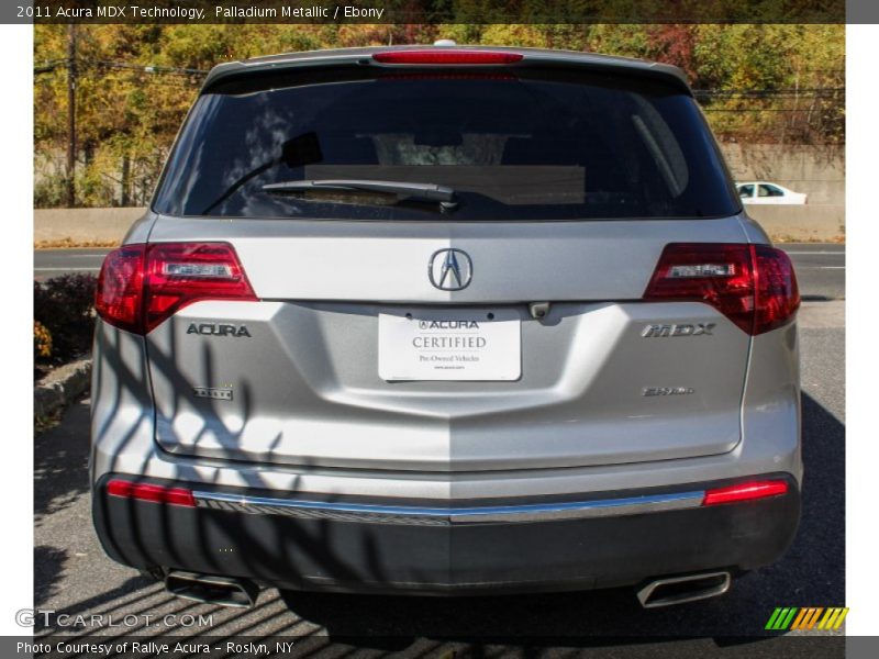 Palladium Metallic / Ebony 2011 Acura MDX Technology