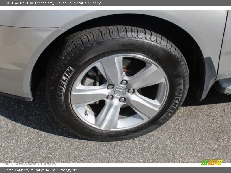 Palladium Metallic / Ebony 2011 Acura MDX Technology