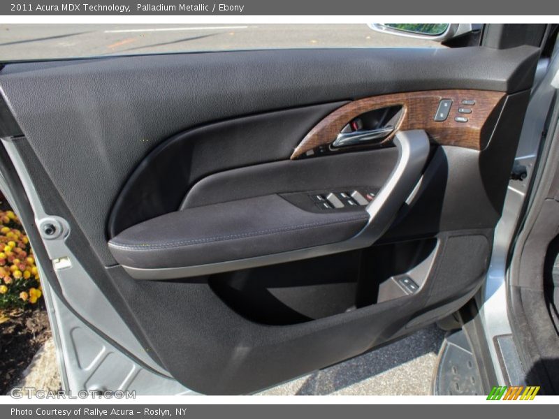 Palladium Metallic / Ebony 2011 Acura MDX Technology