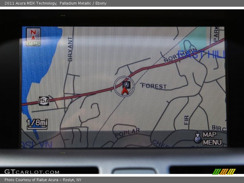 Palladium Metallic / Ebony 2011 Acura MDX Technology
