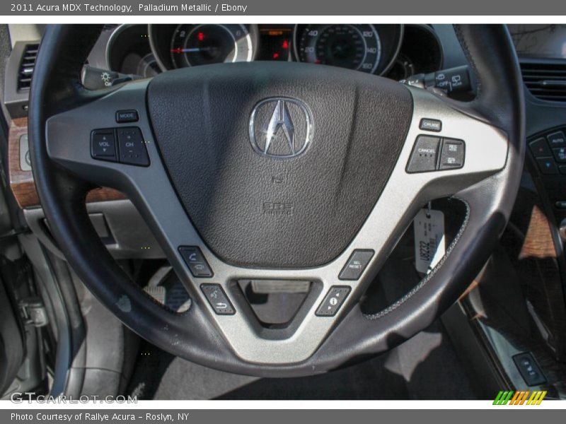 Palladium Metallic / Ebony 2011 Acura MDX Technology