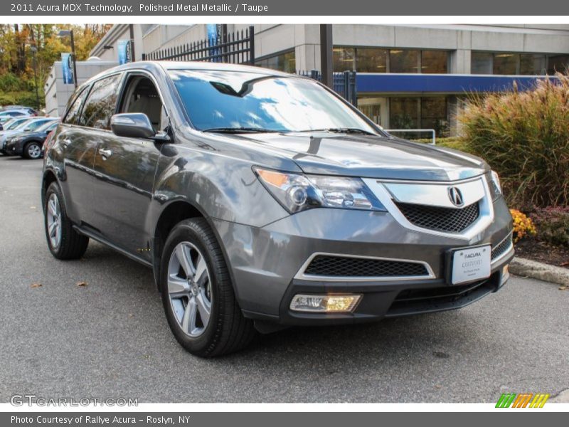 Polished Metal Metallic / Taupe 2011 Acura MDX Technology