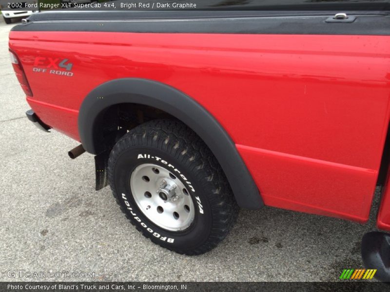 Bright Red / Dark Graphite 2002 Ford Ranger XLT SuperCab 4x4