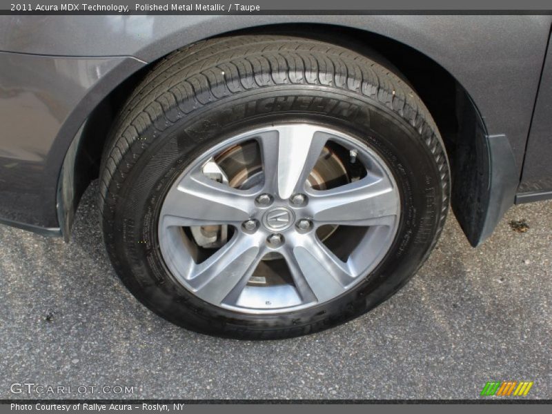 Polished Metal Metallic / Taupe 2011 Acura MDX Technology