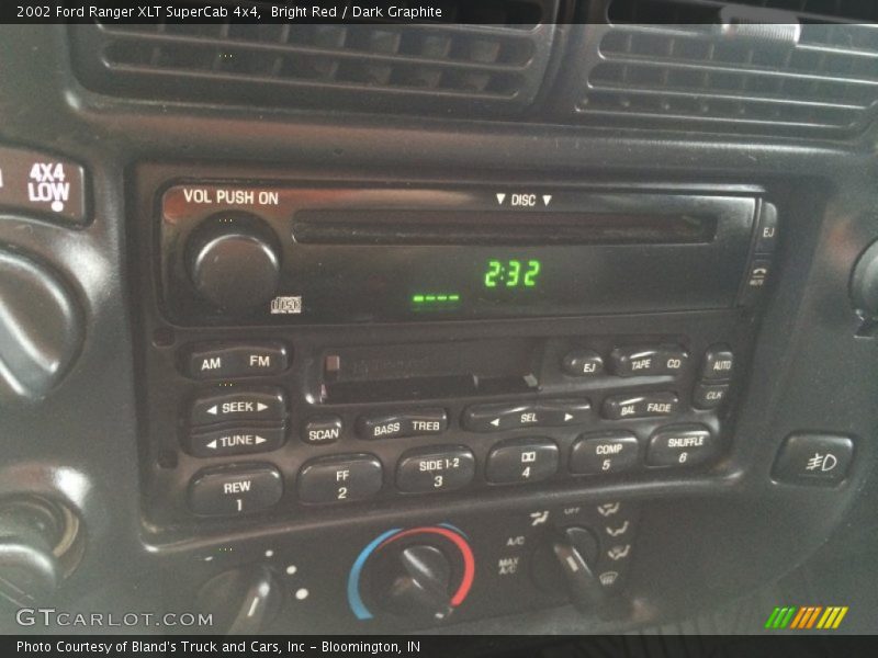 Bright Red / Dark Graphite 2002 Ford Ranger XLT SuperCab 4x4