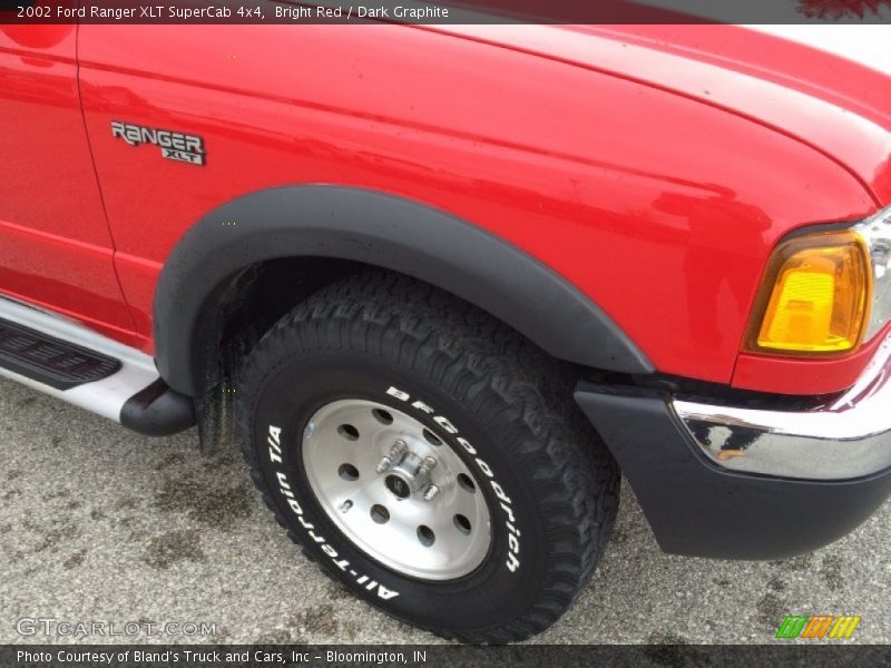Bright Red / Dark Graphite 2002 Ford Ranger XLT SuperCab 4x4