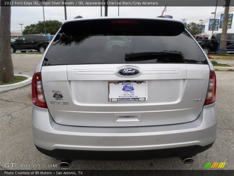 Ingot Silver Metallic / SEL Appearance Charcoal Black/Gray Alcantara 2013 Ford Edge SEL