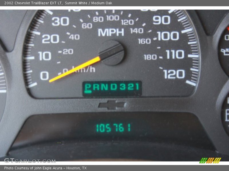 Summit White / Medium Oak 2002 Chevrolet TrailBlazer EXT LT