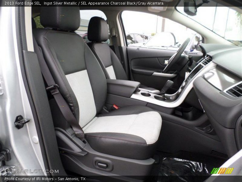 Ingot Silver Metallic / SEL Appearance Charcoal Black/Gray Alcantara 2013 Ford Edge SEL