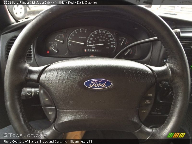 Bright Red / Dark Graphite 2002 Ford Ranger XLT SuperCab 4x4