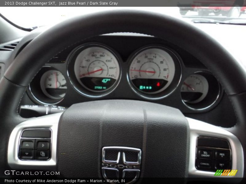 Jazz Blue Pearl / Dark Slate Gray 2013 Dodge Challenger SXT