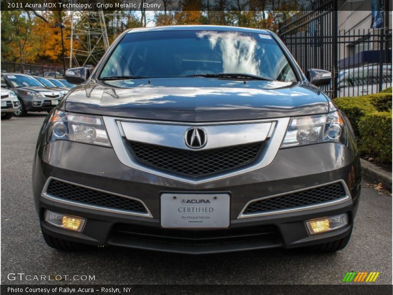 Grigio Metallic / Ebony 2011 Acura MDX Technology
