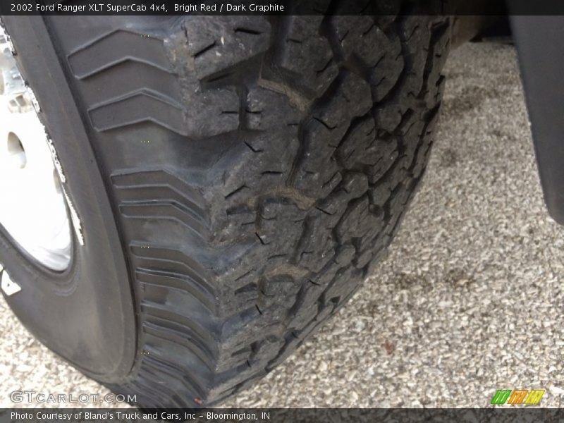 Bright Red / Dark Graphite 2002 Ford Ranger XLT SuperCab 4x4
