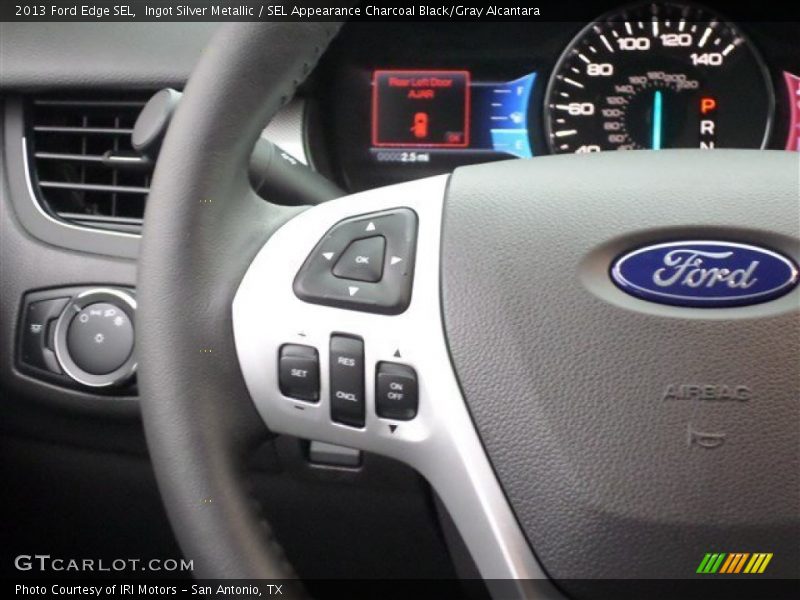 Ingot Silver Metallic / SEL Appearance Charcoal Black/Gray Alcantara 2013 Ford Edge SEL