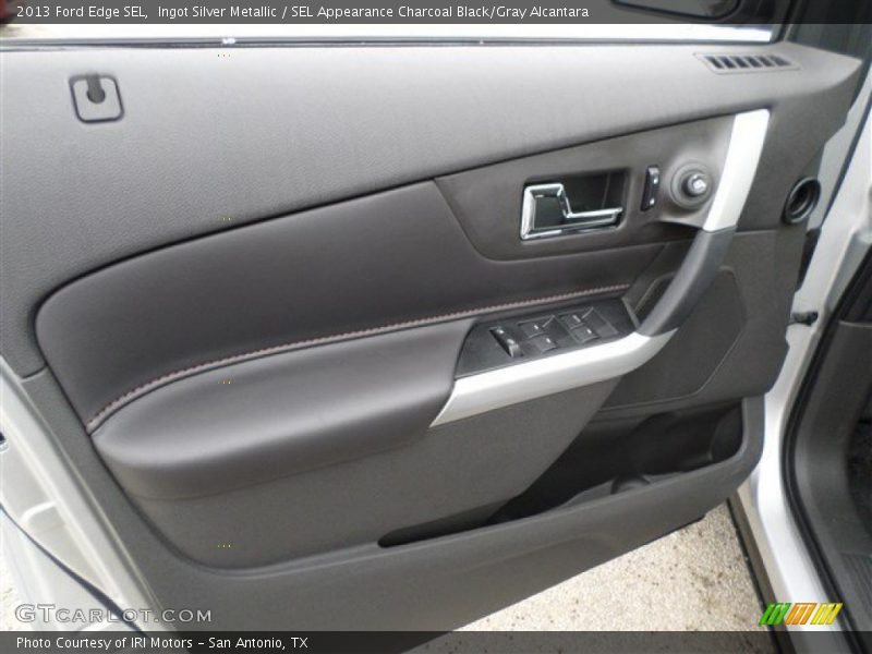 Ingot Silver Metallic / SEL Appearance Charcoal Black/Gray Alcantara 2013 Ford Edge SEL